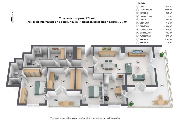 3D floorplan