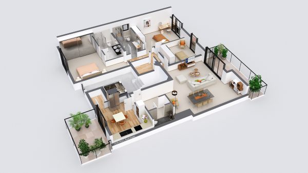 marketing immobilier plan 3D