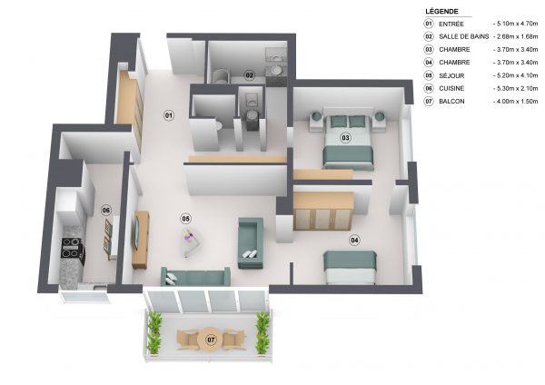 plan 3D standard