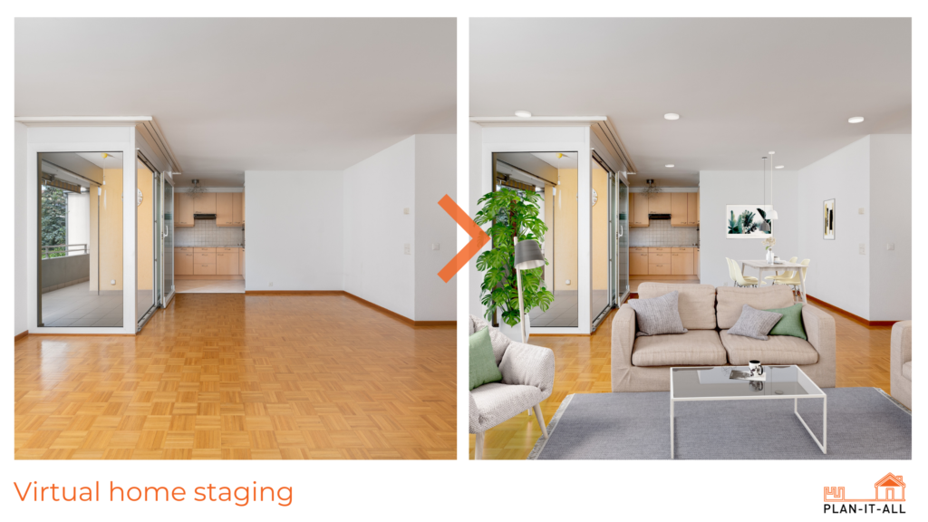 attractive picture real estate virtual home staging