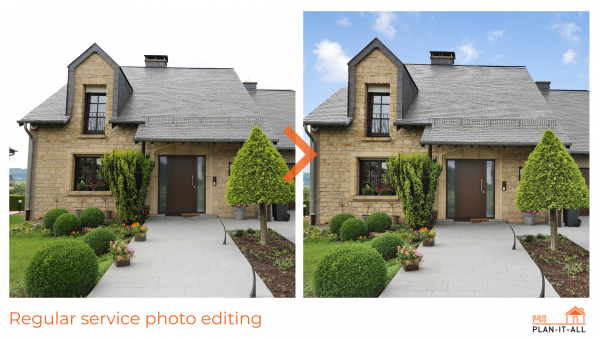 real estate photo editing