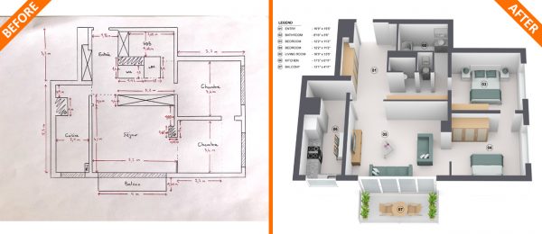 house plan 3D