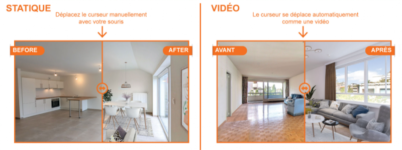 Interactif Avant-Apres statique ou video FR