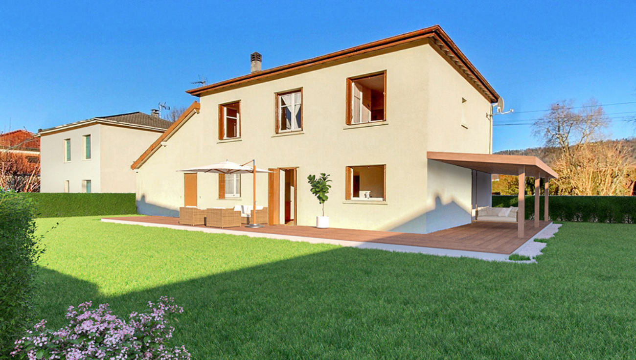 Home staging virtuel jardin