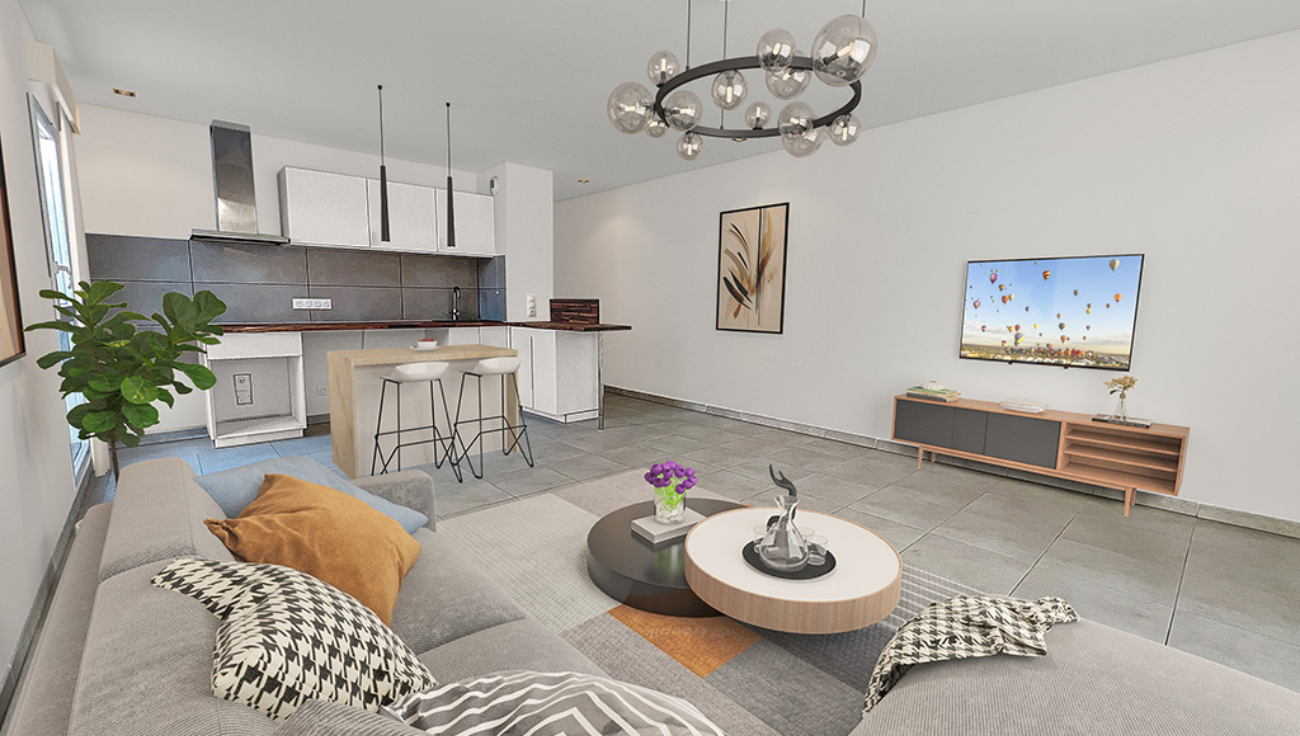 Home staging virtuel living