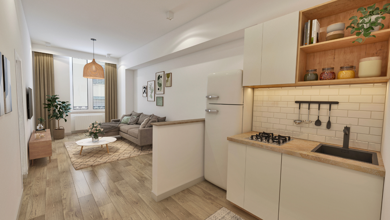 Home staging virtuel cuisine