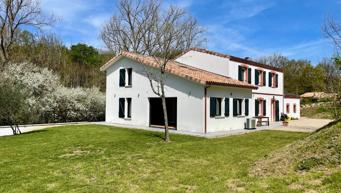 piscine et pelouse renovation virtuelle photo immobilier