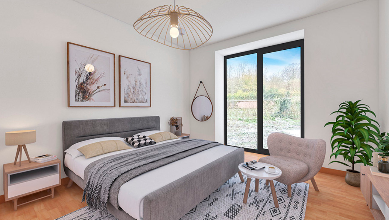 chambre renovation virtuelle photo immobilier