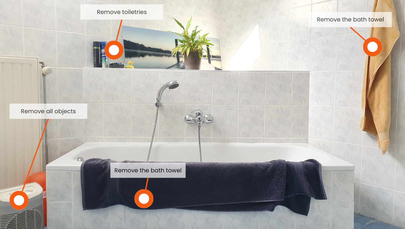 object removal bathroom