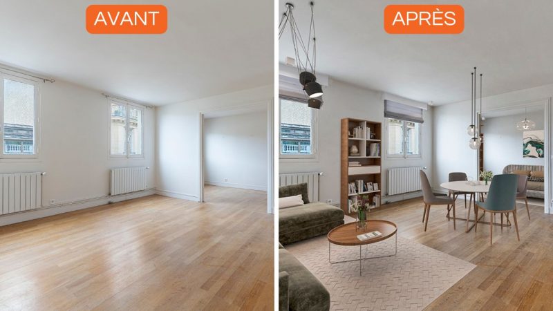 home staging - transformation avant après immobilier